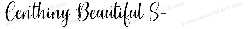 Centhiny Beautiful S字体转换